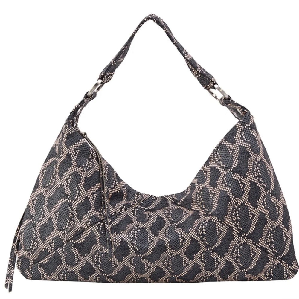 Hobo❤️Women's Paulette Pixel Snake Print Shoulder Bag  Multi~NWT